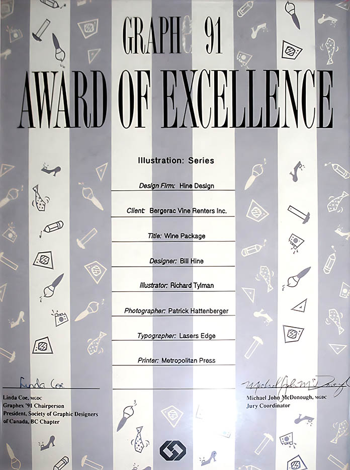 Richard Tylman Graphex91 Award of Excellence